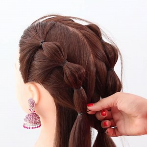 Super Fantastic Double Bubble Braid Ponytail | Khushbu Makeup