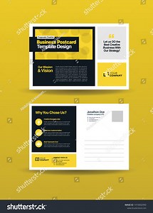 Corporate Professional Business Postcard Design Event Stock Vector (Royalty Free) 1410002990 | Shutterstock