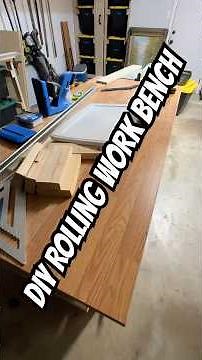 DIY Rolling Workbench + Can Rack 🔧 Built tough, rolls smooth, organized and ready for any project.