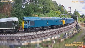 8.8K views · 743 reactions | One of the highlights of the opening day of the East Lancashire Railway Diesel Gala was a triple header, consisting of #Class45 45108, #Class25 25279 & #Class24 D5054 'Phil Southern' departing #Bury ℹ️ https://www.eastlancsrailway.org.uk/events-activities/summer-diesel-gala/ #elrsummer2023 #elrdieselgala | Railcam | Facebook