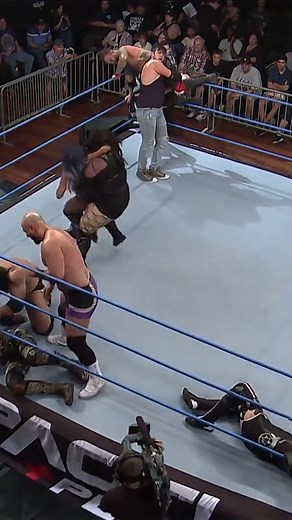 Johnny Swinger gets taken out by the Knockouts! #impactwrestling #prowrestling #fbreels #reelsfb #knockouts #impact #reels | TNA Wrestling