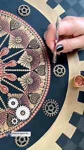 2.6K views · 267 reactions | Steampunk style ⚙️⚒️ #bigfan #steampunk #steampunkstyle #steampunkart #mandala #mandalaartist #dotart #dotartmandalas | Dot Art Mandalas | Facebook