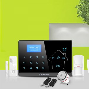 [Hot Item] Free Shipping GSM SIM Card Telephone Alarm PSTN Security Intruder Alarm System with Fire Sensors