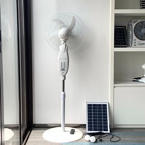 [Hot Item] 16 Inch Solar Stand Fan with Solar Panel Low Price Solar Fan