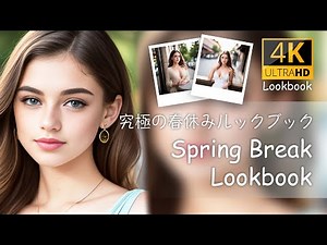 [4K] The Ultimate Spring Break Lookbook: Teen Edition - Part 2 | 究極の春休みルックブック: ティーン エディション - パート 2