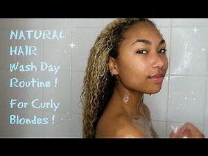 Wash Day Routine for Curly Blondes ! | Shizen Wong