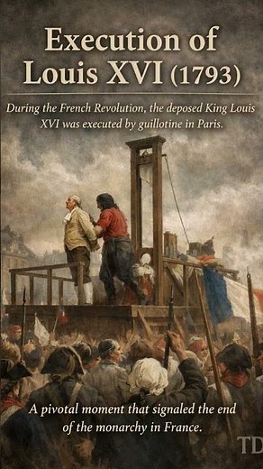 Execution of Louis XVI (1793) | End of the French Monarchy 🇫🇷 | History on 21 January
