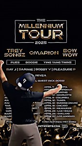 31K views · 31 reactions | This is how hype we are for the Millenium Tour at Dickies Arena on March 28th! Grab your tickets to see Trey Songz, Bow Wow, Plies, Boosie, Omarion, Sammie, the Ying Yang Twins, Ray J, Bobby V, Pleasure P, Nivea, & special guest Rick Ross!⁠   Link in bio. | Dickies Arena | Facebook