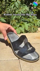 202K views · 276 reactions | Rubber boots into flip flops! | Genius Inventions | Facebook
