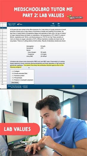 32K views · 120 reactions | Part 2: How to Approach Lab Value Questions 喝離 Stay tuned for part 3 where I take you though a diagram/figure style question!  #medstudent #medschool #medicalschool #medicalstudent #usmle #usmlestep1 #step1 | Medschoolbro | Facebook