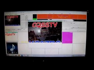 SSTV TEST VIDEO WITH THE MMSSTV PROGRAM "MY FIRST TEMPLATE"