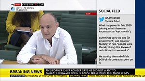 47K views · 240 reactions | "In February the prime minister regarded this as just a scare story, he described it as the new swine flu." Former government adviser Dominic Cummings says Boris Johnson wanted to have Chris Whitty inject him with #COVID19 "live on TV." Follow live: https://trib.al/SKxBi9F | Sky News | Facebook