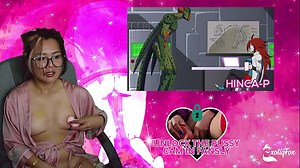 FILL ME UP LIKE HOW HE DID ANDROID 18 - Reacting To Hinca P's Perfect Cell ExotiqFox Solo Gooner Girl Masturbation