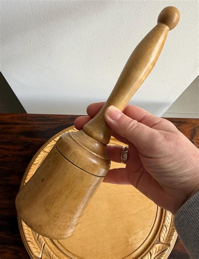 Antique Wooden Pestle - Treen Kitchen Masher, Dairy Display - Etsy