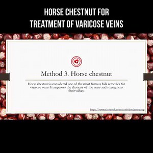 Horse chestnut for treatment of varicose veins One of the most famous folk remedies for varicose veins is horse chestnut. It improves the elasticity of the veins and strengthens their valves. #varicoseveins #varicoseveinstreatment #chestnut #horsechestnut | About health and science in simple words | Facebook