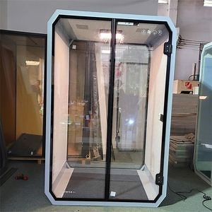 [Hot Item] Noise Insulation Portable Acoustic Meeting Work Pods Office Phone Booth Soundproof Telephone Booth Sound Isolation Booth