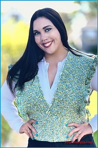 How to Crochet Tutorial: DIY Ruffled Trim Sweater Vest by YARNutopia by Nadia Fuad In this tutorial, I teach you how to make this fashionable top. I decided to get back into fashion pieces. I have been taking time to ease back into filming following Nasir's diagnosis and felt it was time to dip my hook back into the fashion pool with my Ruffle Trim Sweater Vest. I used Lion Brand Comfy Cotton Blend Yarn on this piece and am SO PLEASED! This is so cute over a long sleeve t-shirt or blouse, but ca