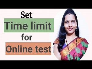How to set time limit for google forms on mobile /online test me time limit set karna sikhiye