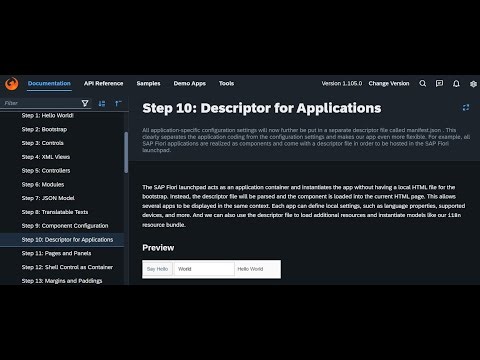 SAPUI5 Walkthrough Step 10- Application Descriptor #sap #sapui5 #ui5