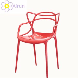 [Hot Item] Outdoor Furniture Stackable Colorful Plastic Cafe Chairs with Tree Back