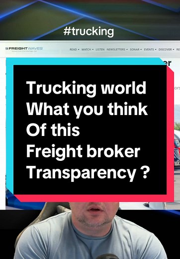 Trucking world whag you think about this broker transparecy that passed? #trucking #truckingindustry #truckingmarket