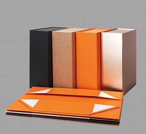 [Hot Item] Custom Logo Printed Paper Flat Pack Rigid Cardboard Clothing Shoe Foldable Packaging