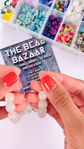 How to close a stretch bracelet 🥰 #jewelrysupplies #diyjewelry #diyjewelrymaking #jewelrytutorial #beadedbracelet | The Bead Bazaar