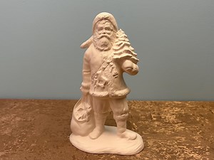 Santa With Tree & Toy Sack Vintage Unpainted Ceramic Bisque Gare Mold's Ready to Paint - Etsy Canada