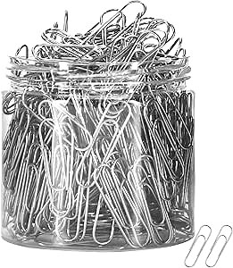 300 Pcs Paper Clips - Assorted Office Clip Set, Binder Clips & Paper Clamps Bulk Pack for School/Home/Office Organization, Desk Accessories Essentials, Teacher Supplies