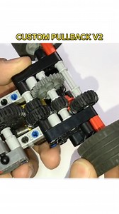 Custom Pullback V2 #lego #technic #legotips #legotricks #legomotor #mechanism #mechanical #diy #legofan #legomocs #legotechnicmoc #mechanical_engineering #legos | Bricks Master Builders