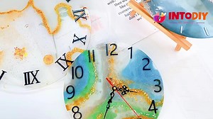 INTODIY Resin Circle Wall Clock Base Silicon Mold Silicone Rubber Resin Mould Clock Alarm
