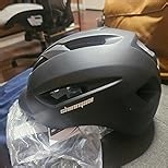 Shinmax Adult Bike Helmet, Bicycle Helmet Men Women with LED Rear Light + Cap Style Visor for Urban Commuter Cycling Helmet CPSC CE Certified Breathable Lightweight Adjustable Size 57-62CM