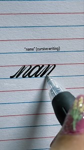 18K views · 144 reactions | “name” (cursive writing). . . . . . . . ....