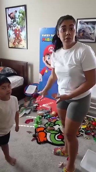 Dad tries to get son out of timeout then mom does this! #reels #son #timeout #parenting #mom #dad | The Trench Family