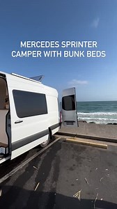 Plenty of room in this Byron Bay Van Fitouts Sprinter to prepare meals in the kitchen including a 2 burner stove, sink, fridge/freezer, and lots of storage 🍳 Enjoy a meal or work from home on the pull-out table 💻 Rest in a comfy bunk and star gaze through the extra large skylight ✨ Enjoy a hot outdoor shower any time 🚿 . . . Falling in love with this van as much as we are? Save this post for later and refer back to Explore VanX whenever inspiration is needed 💭💭💭💭 https://explorevanx.com/c