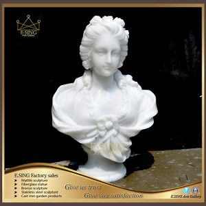[Hot Item] Indoor Classical Hand Carved Famous Stone Head Bust Women Female Sculpture