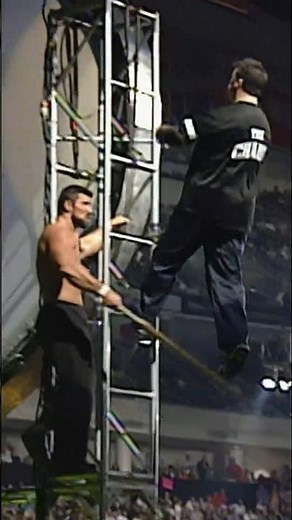 Shane McMahon falls from the Titantron!