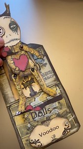 Printable Halloween Voodoo Poppet Paper Doll: Ephemera, Card, Scrapbook (PDF/JPEG Files) - Etsy