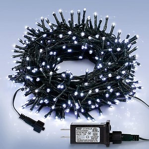 [Hot Item] Outdoor Waterproof IP65 Rubber Wire Curtain Lcicle Fairy Lights for Christmas Patio Decoration