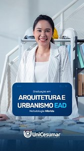 Domine todas as etapas de qualquer projeto arquitetônico! Descubra como a graduação EAD em Arquitetura e Urbanismo vai fazer seu futuro acontecer com amplas oportunidades de atuação! Faça sua matrícula e construa sua carreira com a flexibilidade da nossa metodologia híbrida, que se adapta à sua rotina por meio de aulas on-line, ao vivo e gravadas, e práticas presenciais em laboratórios completos que te aproximam da sua futura profissão. Saiba mais no link da bio. . . . #EducaçãoADistância #EADUn