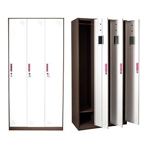 [Hot Item] Steel Locker Style Wardrobe 3 Door Gym Locker Storage for Fitness