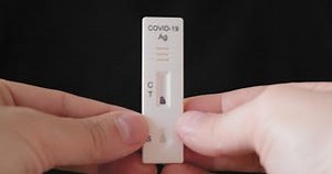 Close Up of Null, Defective, Covid-19 Antigen Cassette. Coronavirus Self Rapid at Home Test Kit Stock Video - Video of black, rapid: 243418241