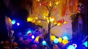 38 Inch Posable Skeleton Halloween Decorations, Halloween Skeleton with Movable Joints, Skeleton for Halloween Haunted House Accessories Bar Graveyard Decorations Party Supplies Indoor/Outdoor Decor