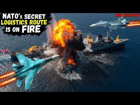 A British ship with Hundreds of 'BRIMSTONE' missiles on Board was HIT by RUSSIA just 25km from ODESA