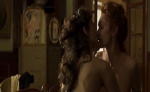 Keira Knightley, Eleanor Tomlinson Lesbian, Breasts Scene in Colette