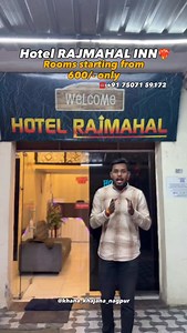 HOTEL RAJMAHAL INN❤️‍🔥 Location:- Hingna Road, Lokmanya Nagar Metro Station, Nagpur . . - Luxury Rooms | Clean & Comfortable Stay • A/C & Non-A/C Rooms Available .nll FREE Wi-Fi | 24x7 Room Service | CCTV Secured Hourly & Full Day Booking Available Budget-friendly Rates • Snacks & Beverages Available: & Chips, Cold Drink, Chilled Water Bottles . . . . . . #reel #couples #hotel #reelitfeelit #fyp | Khana khajana nagpur