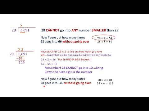 Long Division With Multiplication Check