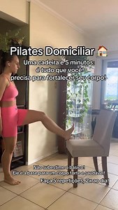11K views · 2.9K reactions | Uma cadeira e 5 minutos!  #fisioterapeuta #pilatesemcasa #pilatessolo #corpohumano #pilatesdomiciliar | Tailine Freitag- Fisioterapeuta | Facebook