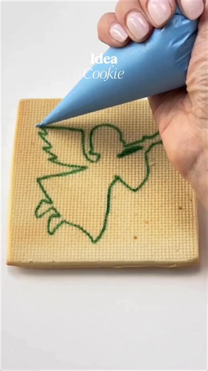 Something about angel cookies just feels like Christmas ✨💙#cookiedecorating #satisfying #diy #christmas | Sweet Creations