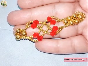 8.1K views · 558 reactions | How to Make Arabian Style Bicone Bridal Bracelet | Wedding Decoration Ideas | Facebook